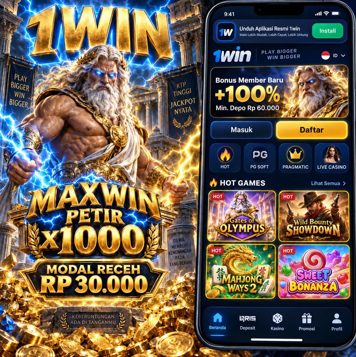 1WIN - 1win Slot Indonesia Jadi Pilihan untuk Menjelajahi Tema Slot Online Berbeda